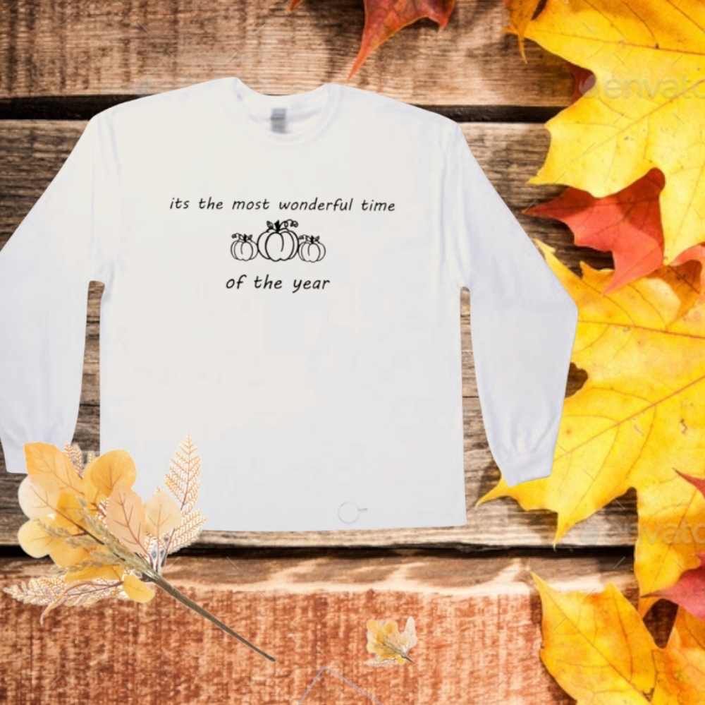 "Wonderful time of the year" Fall Long Sleeve Tshirt